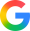 Colorful Google G logo on a white background.