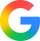 Colorful Google G logo on a white background.